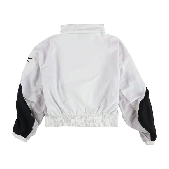 Reebok Womens Colorblock Pullover Sweatshirt, whtgray, S - Picture 2 of 2